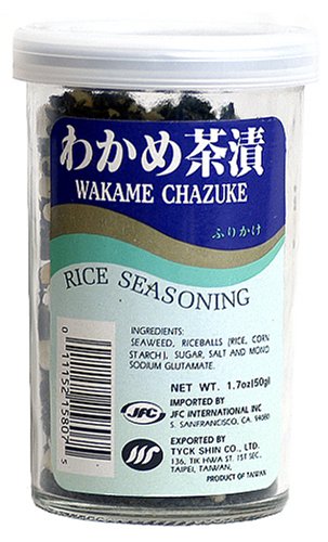 JFC Wakame Chazuke Rice Seasoning, 1.7-Ounce Bottle (Pack of 4)...