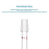 stonylab Glass 14/20 Straight Laboratory Adapter, Borosilicate Glass 30 mm Between Two 14/20 Ground Inner Standard Taper Joints for Laboratory Lab...