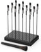 Actekart Painting Stand Base Holder and 12PCS Alligator Clip Sticks Set (with Sturdy Rubber Tips) Modeling Tools for Airbrush Spray, for Gundam Ho...