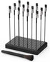 Actekart Painting Stand Base Holder and 12PCS Alligator Clip Sticks Set (with Sturdy Rubber Tips) Modeling Tools for Airbrush Spray, for Gundam Ho...