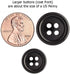 MisterShop® Brand, Black Suit Buttons Set- 11 Pieces- U.S. Made...