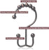 Shower Curtain Hooks Rust Resistant Shower Curtain Rings Metal Double Glide Rollers Shower Hooks for Bathroom Shower Curtain Rods Curtains, Set of...