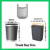 100 Count 4 Gallon Trash Bags, Small Colorful Garbage Bags with Handle for Home Office Bathroom Trash Can...