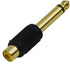 CESS 6.35mm 1/4 Inch TS Plug to RCA Female Jack Audio Adapter, Gold Plated (10 Pack)...
