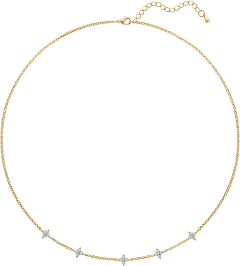 14K Gold Plated Dainty Pendant Necklace for Women Cubic Zirconia Fruit Butterfly Bear Pendant Necklace Cute Choker Chain Layering Necklace Gift fo...