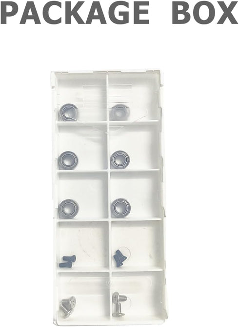 6Pcs Bearings,4Pcs Bearing Screws & 4Pcs Blades Screws for Mini Pneumatic Chamfering Machine,Replaceable Chamfering Tool Accessories Kits...