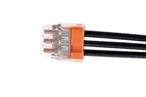 IDEAL Electrical 30-1033P Orange in-Sure Push-in 3-Port Connectors (100-Pack)...