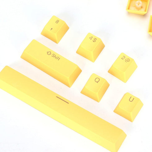 PBT Keycaps, 108 Keys P9 Mechanical Keyboard Key Backlit Key Character Translucent Key DIY Keycaps,for 61/64/87/104/108 Key Mechanical Keyboards(Y...