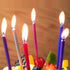 12 Count Long Thin Red Birthday Cake Candles in Holders for Birthday Wedding Party Cupcake Decorations Tall Candle...