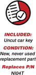 KeylessOption Keyless Entry Remote Fob Uncut Blank Car Ignition Key for Nissan Infiniti KBRASTU15...