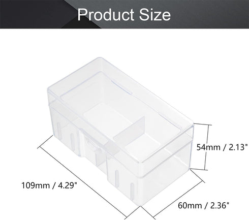 Fielect 12 x 9V Battery Storage Case Holder Organizer Box Transparent...