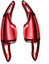 HIGH FLYING 2pcs Interior Accessories Steering Paddle Shift DSG Extensions Red for Chevy Chevrolet Camaro 2016-2022, C7 Corvette 2014-2019...