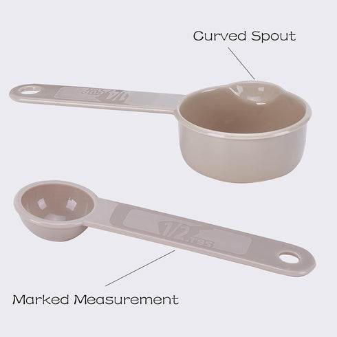 11PCS Measuring Spoons and Measuring Cups Set, Stackable Cups and Spoons, Nesting Cups Spoons for Cooking Baking Supplies, Kitchen Gadgets Essenti...