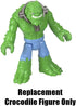 Replacement Part for Fisher-Price Imaginext DC Super-Friends Batsub Playset - GMP49 ~ Replacement Killer Crocodile Figure ~ Green with Blue Pants...