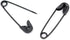 AKOAK 1000 Pack Safety Pins Exquisite 19mm Black Tone Metal Clothing Accessories Trimming Fastening Tool Findings Small Metallic Clip Buttons Fast...