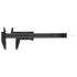 Plastic Vernier Caliper with Double Sided Scale High Accuracy 0.05mm Resolution 150mm for Eyebrow Stencil Makeup Student School Office Home(Black)...