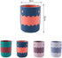 Cute Little Monster Color Matching Mouthwash Cup, Reusable Toothbrush Holder, Bathroom Cup, Tooth Brushing Cup, Plastic 450ml (Set of 4)...