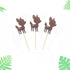 Morndew 24 PCS Brown Glitter Baby Deer Fawn Cupcake Toppers for Baby Shower Wedding Party Woodland Birthday Party Decorations...