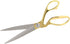 Hilitand Sewing Scissors, 10.5in Stainless Steel Scissors Household Tailor Cloth Fabric Cutting Scissors(Gold)...