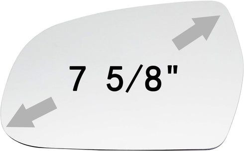 Side Mirror Glass fit for Audi A3 A3 Quattro A4 A4 Quattro A5 A5 Quattro S4 S5 RS5 Driver Left Side Mirror Glass Replacement No Backing Plate Flat...