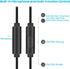 3 Packs Earphone with Remote & Microphone, in Ear Stereo Sound Noise Isolating Tangle Free for Smartphones, Laptops, Gaming, Fits 3.5mm Interface ...