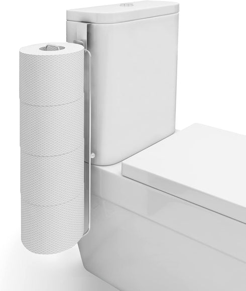 Conworld Toilet Paper Holder for 4 Roll Tissue, Over The Tank Toilet Paper Holder, Stainless Steel Rustproof Toilet Paper Storage Wall Mount, for ...