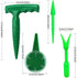 4 Pack Garden Hand Planter Seeder Tool Adjustable Plant Sow Traditional Sets, Sowing Seeds Dispenser, Seedlings Dibber and Widger...