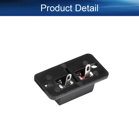 Heyiarbeit 8Pcs 2-Way Speaker Terminal Block Spring Push Release Connector 2 Position Amplifier Spring Jointing Clamp Test Clip...