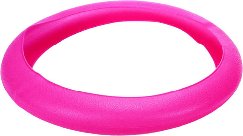 Silicone Steering Wheel Hand Brake Lever and Shift Knob Cover Kit, 3D Oval Anti-Slip Design Protective Case (Fuchsia)...