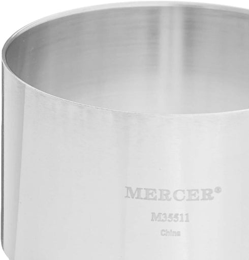 Mercer Culinary Steel Ring Mold Chef, 3 Inch x 1.75 Inch, Stainless...