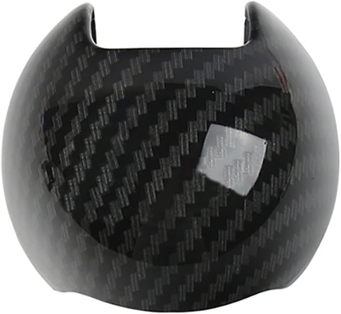Center Console Gear Shift Knob Cover Cap, Carbon Fiber ABS Car Center Gear Shift Head Cover Trim, Compatible with Audi A3 S3 2014-2018...