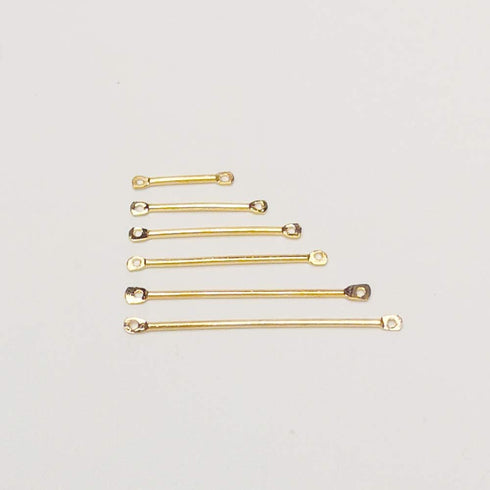Chenkou Craft Assorted 600pcs Jewelry Making Connect Bar Earring Necklace Connector (Gold)...