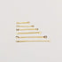 Chenkou Craft Assorted 600pcs Jewelry Making Connect Bar Earring Necklace Connector (Gold)...