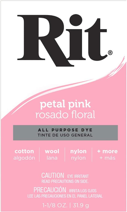 Rit Dye 83070 Rit All-Purpose Powder Dye, Petal Pink...