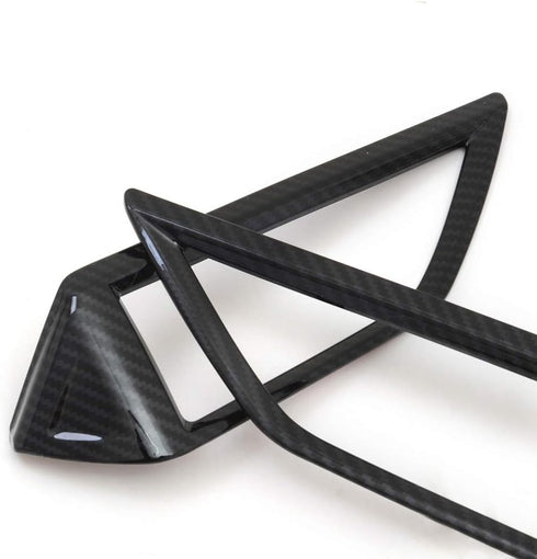 Kadore for 2018-2023 Subaru Crosstrek/Impreza Center Air Vent Trim Cover | Carbon Fiber Style ABS Frame 2-Piece Set | Sport/Limited/Premium Interi...