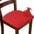 Chair Seat Covers Set of 4 Stretch Red Chair Covers for Dining Room Square Removable Washable Chair Protector Seat Cushion Slipcovers for Kitchen ...