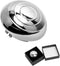 BASIKER Fit for Shifter Knob Chrome Cap with Stronger Clips Ford F-150 2004-2005 OEM 4L3Z-7213-BA Triple Chrome Plated Install in Seconds...