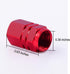 EBOOT 8 Pieces Tire Stem Valve Caps Wheel Valve Covers Car Dustproof Tire Cap, Hexagon Shape (Red)...