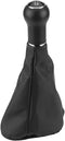 Keenso 5 Speed & 6 Speed Gear Shift Knob Gaiter Boot, Auto Manual Leather Replacement Kit Dustproof Cover for 3 Jetta MK3 1991-1998(5 Gear)...