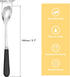 uxcell Stainless Steel Coffee Spoon with Ceramic Handle 5.7 Inch Small Dessert Spoons Tea Spoon for Cake Sugar Coffee, Black...