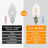 25 Pack C9 Led Replacement Christmas Light Bulb, 0.6W C9 Shatterproof Led Bulbs for Christmas String Light, E17 Intermediate Base, Commercial Grad...