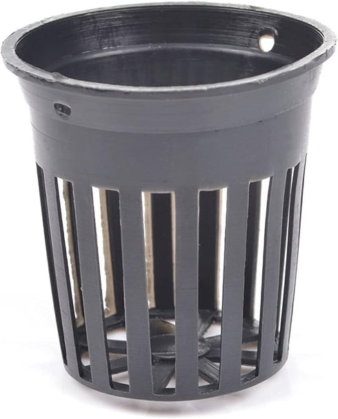 20pcs 1.75-inch Black Slotted Mesh Net Plant Pot/Cup/Planter/Flowerpot for Orchid/Aquaponics/Hydroponics...