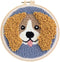 Punch Needle Embroidery kit DIY Dog Cross Stitch Hoop Craft Kits Handcraft Embroidery...
