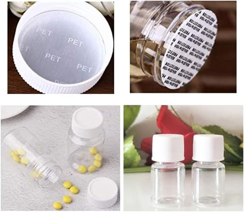 10PCS 5ml Plastic Bottles Lab Cylindrical Chemical Reagent Bottle Lab Wide Mouth Small Plastic Water Bottles Reagent Bottle Liquid Bottle Solid Po...