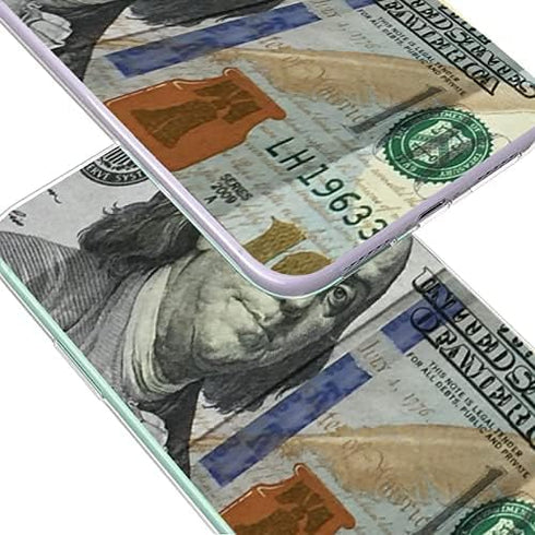 Transparent Soft TPU Flexible Corver Case Compatible with iPhone 14 Pro Cover Money One Hundred Dollar Bill 100 Case...