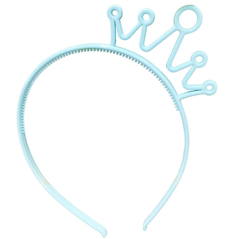 XIMA 12pcs Spring Colors ABS Plastic Material Crown Girls Headbands Tiaras Head Band Princess Children Headear Hair Accessory (SP-Crown)...