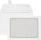 LUXPaper A7 Full Face Window Envelopes | Peel & Press | 5 1/4" x 7 1/4" | White | 70lb. Text | 50 Qty...