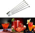 20 pcs Stainless Steel Coffee Beverage Stir Sticks Cocktail Stirrers Drink Swizzle Stick 7.4" Swizzle Stick Picks Tools...