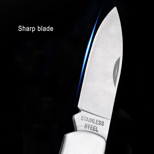Kocpudu Paring Knife,all Steel Foldable Fruit Knife, All Steel Handle, Fruit Knife Small of Exquisite,small and Easy to Carry,suitable for Most Ty...