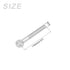 Shoulder Swing Lifting Bolt (M16x110mm) 1Pcs, 304 Stainless Steel Eye Bolts - for Home Renovation, Pipeline Gate Valves Fasteners, Silver...